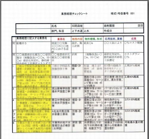 2017.12.24 上下水道部門のМＡ様、業務経歴のご相談にお答えしました