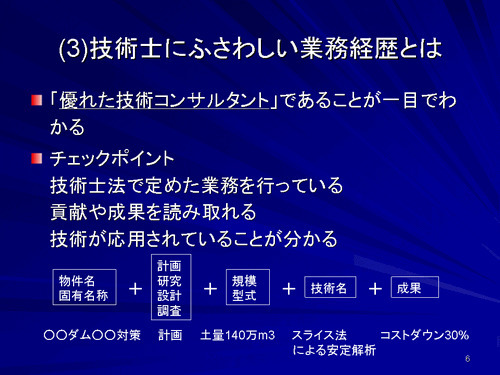 技術士にふさわしい業績