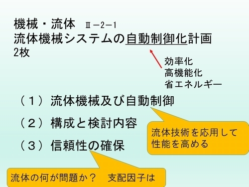 機械部門Ⅱ-2-1問題